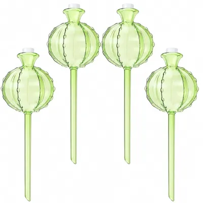 Imagen del producto de Esferas de riego verdes, juego de 4 unidades, para plantas de interior