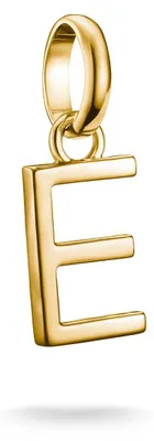Image de Thomas Sabo Charm pendentif lettre E Connect doré