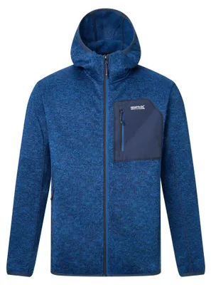Obrázok produktu pre Regatta – Fleecová bunda "Newhill" pre pánov, celozipový zips, melírovaná, model RG12109 (XL) (odtieň "Aviatorblau")