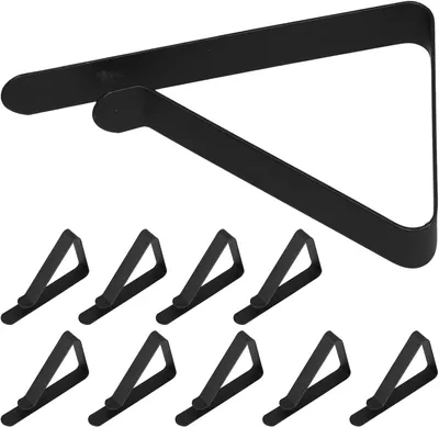 Produktbild von 10 rutschfeste Tischdeckenklammern aus Edelstahl – robuste Klammern – für Gartentische – Picknicks/Gärten/Camping/Partys – stabil