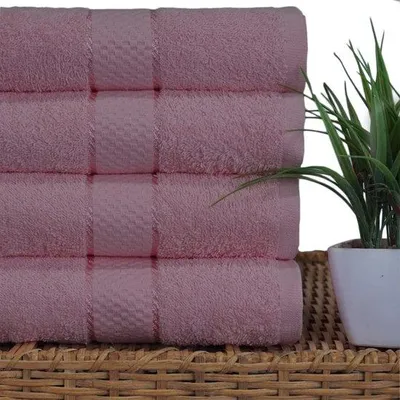 Produktbild von Famanu Badetuchset - 4 große Handtücher aus 100% Baumwolle