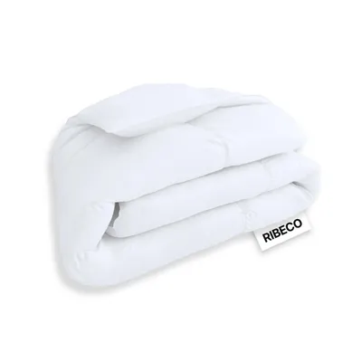 Produktbild von RIBECO GERMANY Daunenbettdecke 155x220 cm – Wärmeklasse extrawarm – kuschelige Decke mit Temperaturregulierung und Kassettensteppung