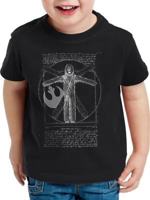 Produktbild von A.N.T. Vitruvianischer Wookiee Kinder T-Shirt chewie vinci