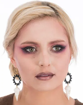 Obrázek produktu pro Náušnice s havraní lebkou Gothic -