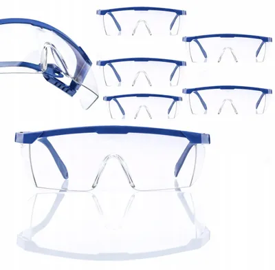 Productafbeelding van Beschermbril Veiligheidsbril Rosfix – Polycarb Lens EN166 S | 5 Stuks, UV, Verstelbaar