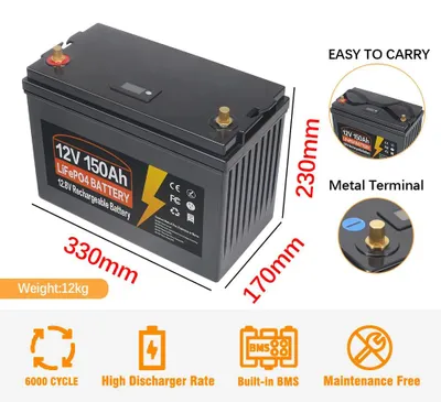 Produktbild von Accu – Tragbare Stromversorgungseinheit – Eisenphosphat-Batterie – Wartungsfreie Batterie