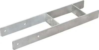 Obrázok produktu pre vidaXL Podpera stĺpikov 6 ks Strieborná 14 × 6 × 60 cm Pozinkovaná oceľ