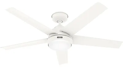 Obrázok produktu pre Vonkajší stropný ventilátor s LED osvetlením a diaľkovým ovládaním Marina White 132 cm