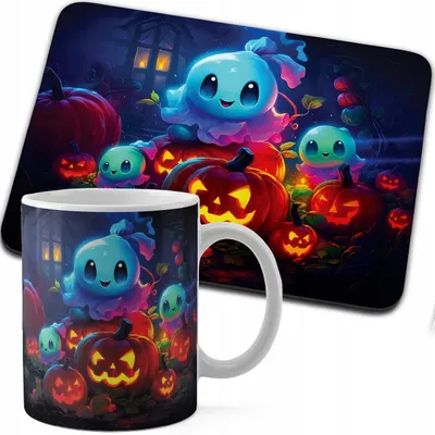 Image de Zestaw Kubek + Podkładka Druk - Halloween
