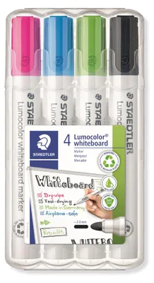 Immagine prodotto di STAEDTLER® 351 WP4-1 Pennarello per lavagna bianca Lumocolor, confezione da 4 pezzi