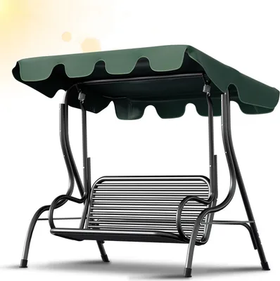 Produktbild von Jopassy Sonnendach ersatzdach Garten Baldachin Hollywoodschaukel Sonnenschirm Ersatzbezug UV-Schutz Plane Grün 210x145cm