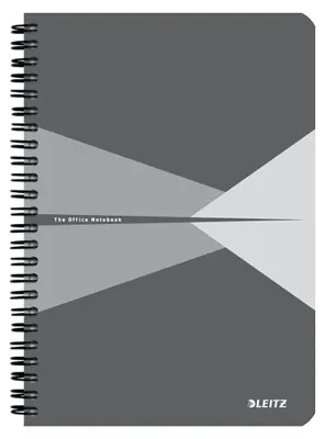 Produktbild von Leitz 44981085, Einfarbig, Grau, Hellgrau, A5, 90 Blätter, 80 g/m², Kariertes Papier