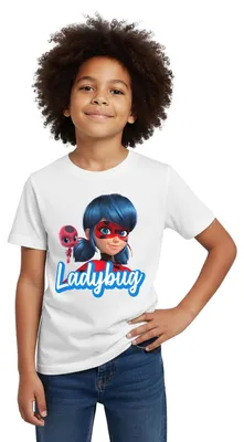 Produktbild von Spreadshirt Miraculous Ladybug Tikki Kinder T-Shirt, 98/104 (3-4 Jahre), Weiß