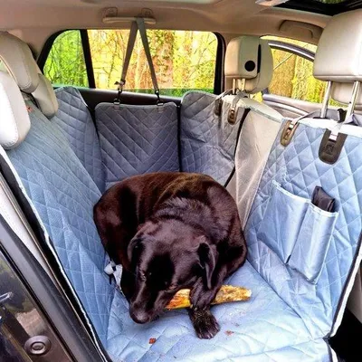 Produktbild von Wasserdichte Autodecke Grau für Hunde