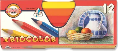 Produktbild von Buntstifte Triocolor Jumbo / Schulfarbstifte 12er Pack