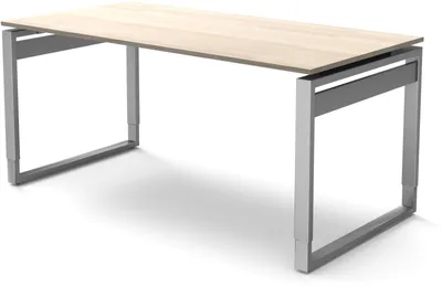 Produktbild von Schreibtisch Form5 Bügel-Gestell 160x80x68-82cm ahorn