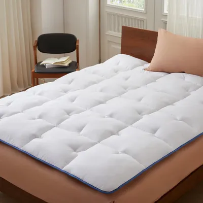 Productafbeelding van CASABEL Zachte matrastopper, stabiel met elastieken, microvezel, 160x190cm