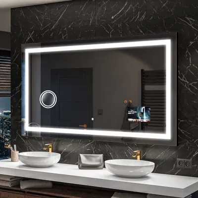 Zdjęcie produktu dla Artforma Lustro łazienkowe z oświetleniem LED SMART 170x80 cm | Kolor LED: zimny biały 7000K | Przełącznik dotykowy: dotykowy | SLED015