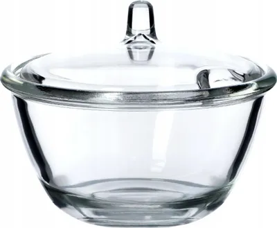 Produktbild von Glas-Zuckerdose/Bonbonglas - Behälter mit Deckel - Elegantes Design - CE/EU-
