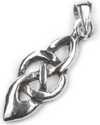 Produktbild von Kettenanhänger Kelten Knoten 925 Silber Oxidiert 1,7cm Amulett Anhänger 9479
