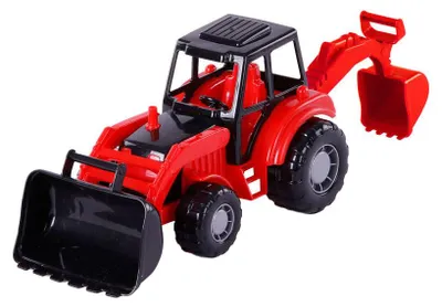 Image de Tracteur excavateur Cavallino Junior rouge
