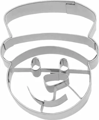 Produktbild von Birkmann Ausstechform Schneemann Kopf, mit Innenprägung, Ausstecher, Plätzchenform, Keks, Plätzchen, Edelstahl, 6 cm, 199057
