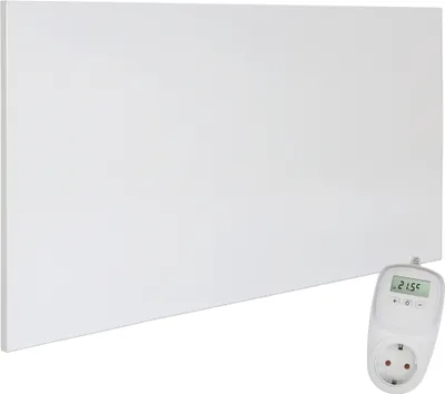 Obrázok produktu pre VIESTA® H700 infračervené vykurovanie – vykurovací panel 700 W, 60×120 cm, Carbon Crystal, bezrámový, stena/strop, IP20, vrátane termostatu TH10