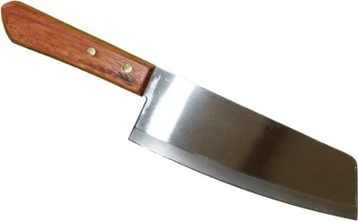 Produktbild von 055 Thailand Küchen-Messer mit Holzgriff 31,5 cm, 6,2 cm breit, Fleisch Gemüse Messer rostfrei, AAF Nommel ®