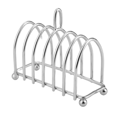 Produktbild von Toasthalter Food Grade Rost-Sof Edelstahl Toast Rack mehrere Scheibenlöcher Laib Stand Gadget Küchenzubehör-D