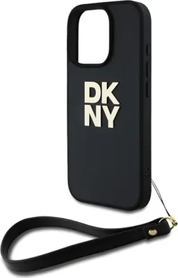 Obrázok produktu pre Puzdro Dkny Wrist Strap Stock Logo Na Iphone 16 Pro Max - Čierne