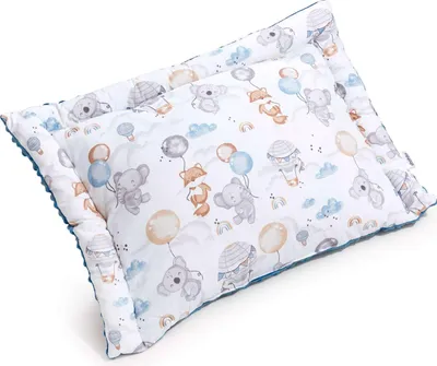 Produktbild von Balloon Friends & Denim Minky Doppelseitiges Kinderkissen 40 x 60cm