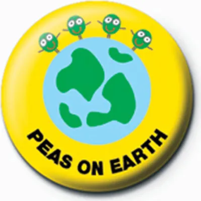 Produktbild von D&G David & Goliath - Button Badge - Peas On Earth