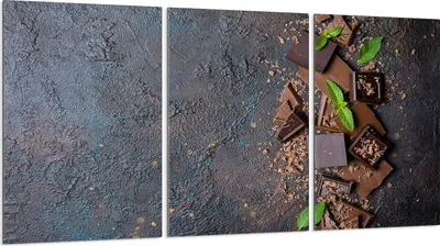 Produktbild von Herdabdeckplatten 3 teilig 30x52 Glaskeramikkochfeld Abdeckung Glas, Schiefer Schokolade