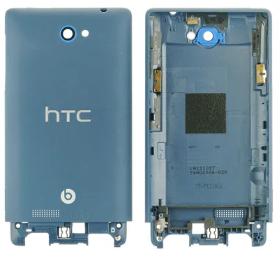 Produktbild von HTC 8s Backcover + Kameraglas, Blau