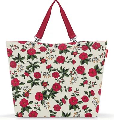 Produktbild von reisenthel shopper XL, Einkaufstasche, Tragetasche, Garden White, 35 L, ZU1039