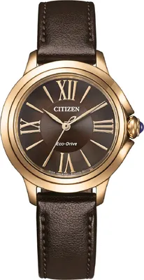 Citizen EM1163-09X Eco-Drive Solar Damenuhr mit Lederband 1