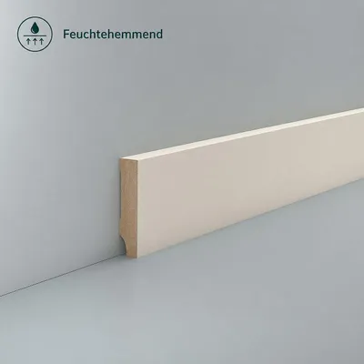 Produktbild von Sockelleiste weiß 13 x 58 feuchtehemmend Bad Küche Hobbyraum