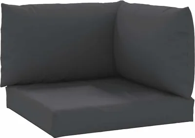 Produktbild von Palettenkissen 3-tlg. Schwarz Oxford-Gewebe