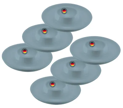 6 Eierbecher rund stapelbar ø 10 cm Kunststoff Blau