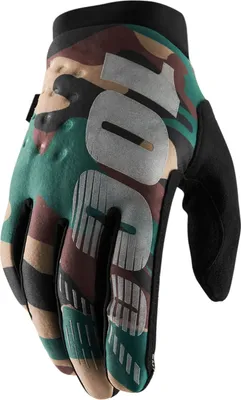 Obrázok produktu pre 100 Percent Brisker Camo Rukavice - dlhé, čierne - veľkosť XL