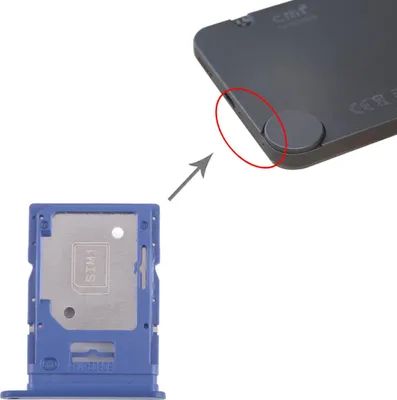 Image de Pour Nothing CMF Phone 1 Plateau de cartes SIM SIM Micro SD Pièce de rechange Bleu
