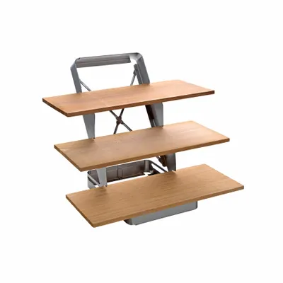 Produktbild von Paella World ALL'GRILL Räucherbrett Treppe Edelstahl 30x28x26 cm inkl. 3 Zedernholzplanken