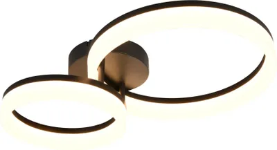 Obrázok produktu pre Stropné svietidlo LED, čierne, moderné, š 51 cm
