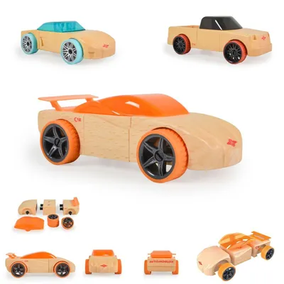 Produktbild von Moni Spielzeugautos Mini aus Buchenholz verschiedene Modelle, ab 4 Jahre