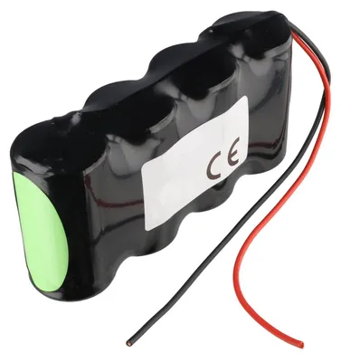 Produktbild von Notleuchtenakku NiMH 4,8V 4500mAh F1x4 Mono D mit 200mm Kabel einseitig passend für 4,8 V Akku