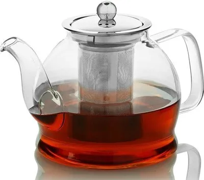 Productafbeelding van Theekannetje met zeefinzetstuk - 1 liter (3-4 kopjes)