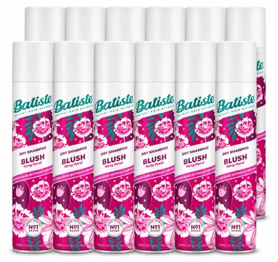 Produktbild von 12 x Batiste Blush Trockenshampoo - Blumiger Duft - 200 ml - Vorteilspackung - 12 Stücke