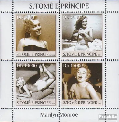 Produktbild von Briefmarken Sao Tome e Principe 2004 Mi 2649-2652 Kleinbogen (kompl.Ausg.) postfrisch Filmschauspielerinnnen