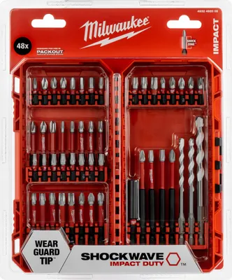 Produktbild von Milwaukee Shockwave Impact Duty Bit-Set, 48 Stück