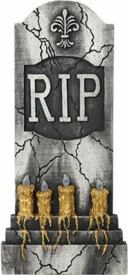 Obrázek produktu pro Náhrobní kámen Halloween Light 115261 (93 X 42 cm)
